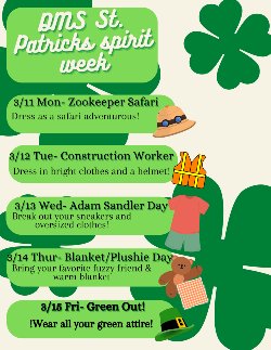 St. Patrick\'s Week Spirit Week - Adam Sandler Day